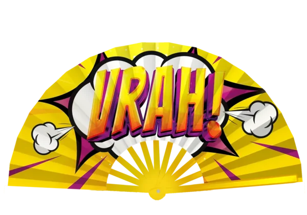 Leque Vrah! Amarelo