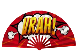 Leque Vrah! Vermelho