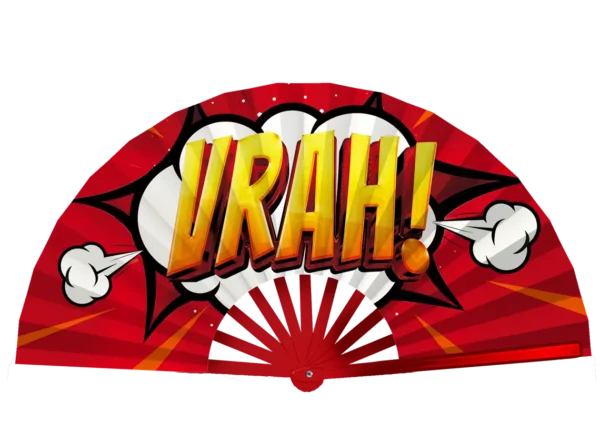 Leque Vrah! Vermelho